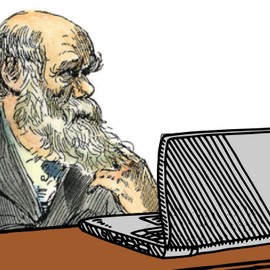 Carlos Darwin y su computadora